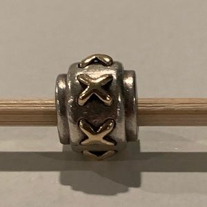 Pandora Two Tone 14k Gold Cross Stitch Shoelace